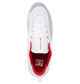 DC WILLIAMS SLIM SHOE - WHITE / GREY / RED