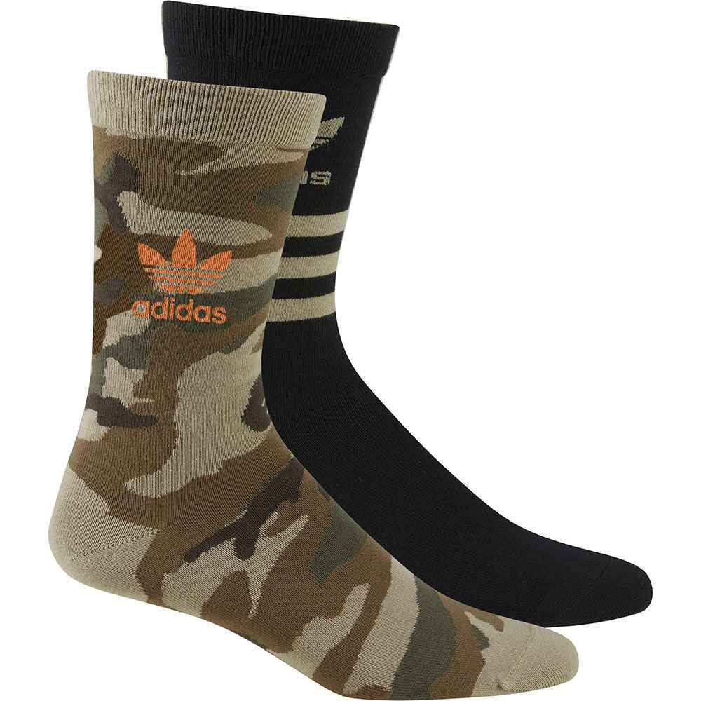 ADIDAS CAMO CREW SOCK HEMP / BLACK ADIDAS S20