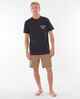 RIPCURL MENS FADEOUT TEE - WASHED BLACK