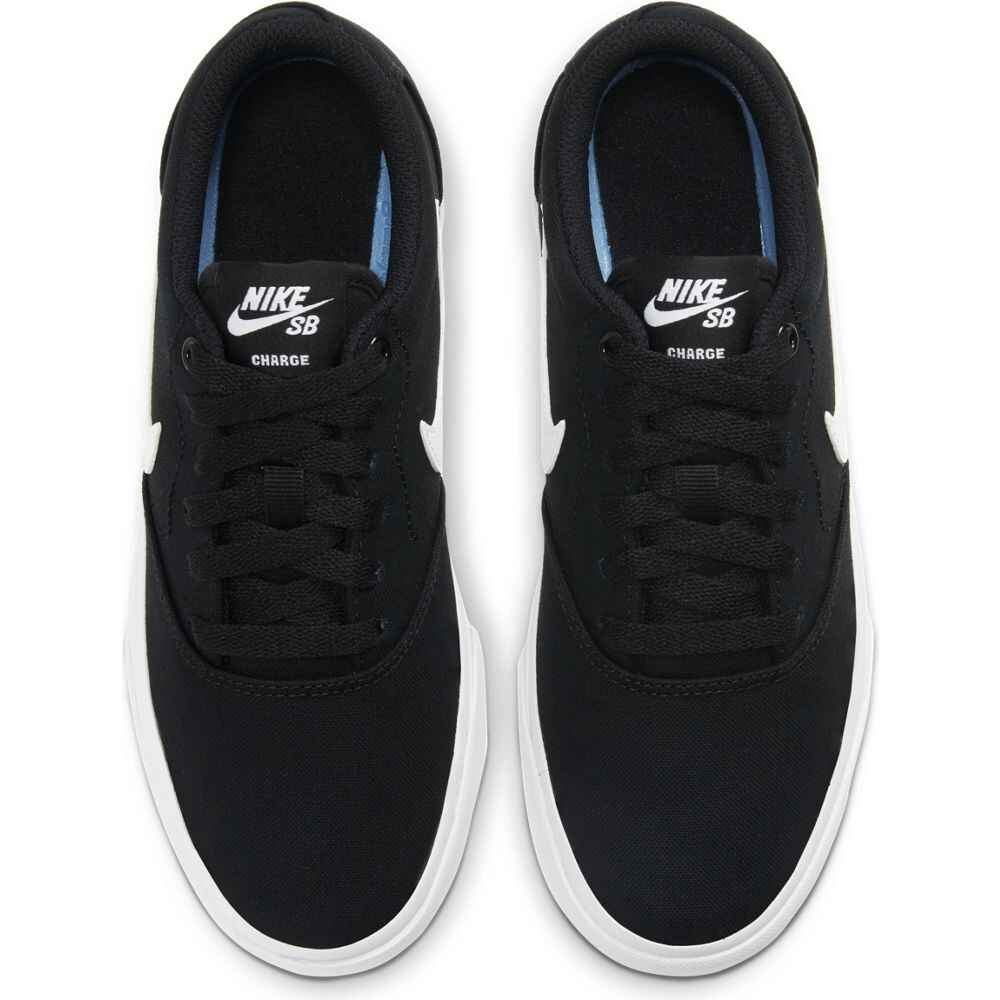 NIKE SB YOUTH CHARGE CANVAS SHOE - BLACK / WHITE - Footwear-Youth Shoes ...