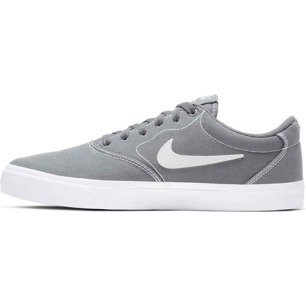 NIKE SB CHARGE CANVAS SHOE - WOLF GREY / WHITE - Footwear-Shoes ...