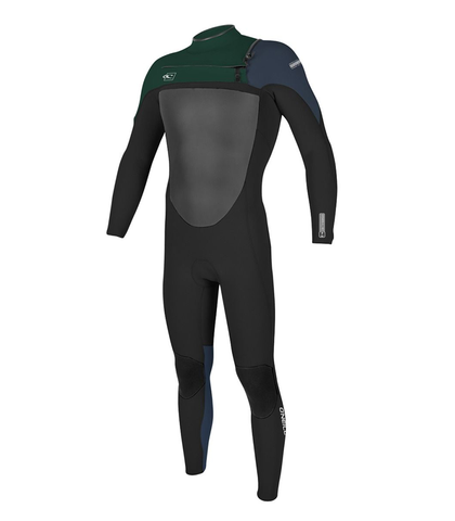 O'NEILL BOYS SUPERFREAK FUZE C/ZIP 3/2 STEAMER - BLACK/REEF/DBLUE