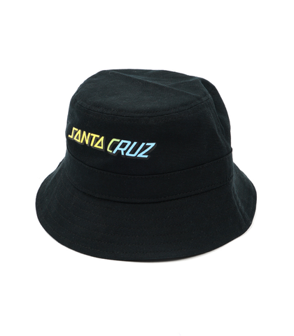 SANTA CRUZ YOUTH STRIPE FADE BUCKET HAT - BLACK