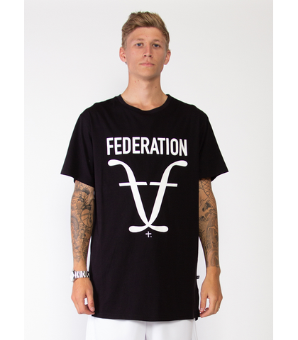 FEDERATION MENS LOOK TEE - LUX - BLACK