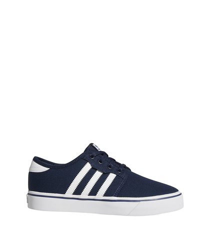 ADIDAS BOYS SEELEY SHOE - COLLEGIATE NAVY/ FT WHITE
