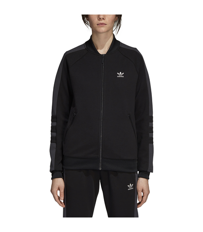 ADIDAS LADIES TRACK TOP - BLACK