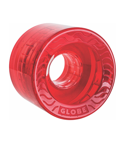 GLOBE RETRO FLEX CRUISER WHEELS - 58MM - CLEAR RED
