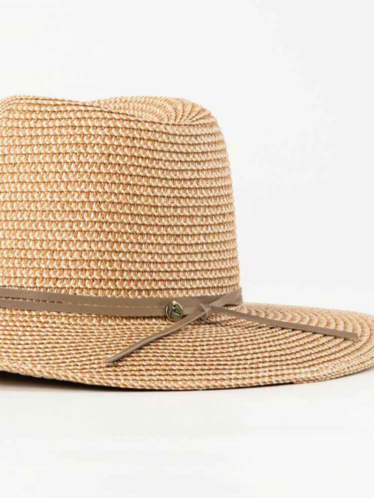 RUSTY LADIES GISELE STRAW HAT - NATURAL / CARAMEL - Womens-Accessories ...