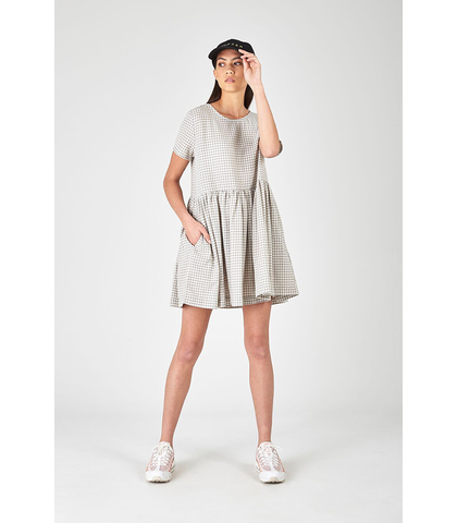 HUFFER LADIES HUSTLE PARK DRESS GREY Womens Dresses Sequence