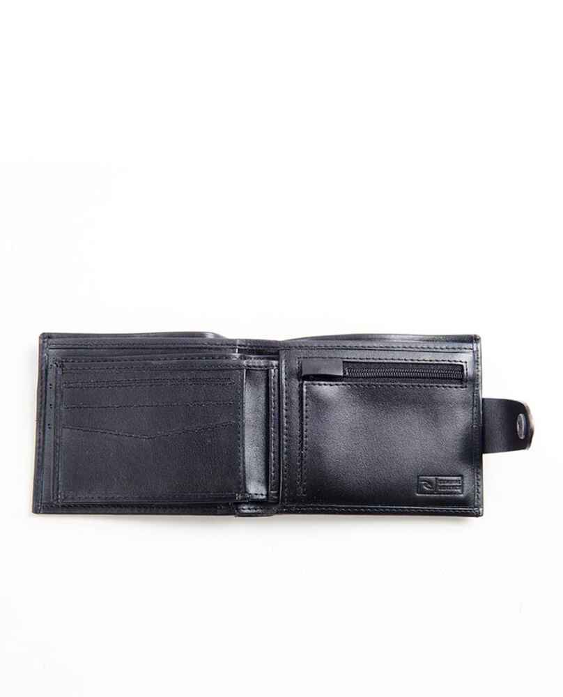 RIPCURL MENS SNAP CLIP RFID 2 IN 1 LEATHER WALLET - BLACK - Mens ...