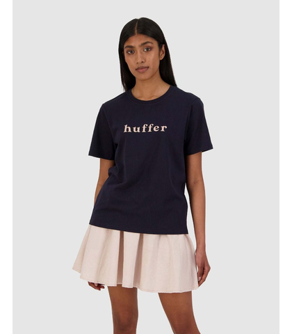 HUFFER LADIES STELLA TEE - PITCH - NAVY