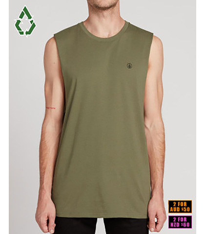 VOLCOM MENS SOLID MUSCLE - ARC