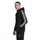 ADIDAS MENS 3- STRIPES HOODIE - BLACK