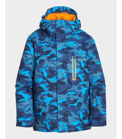 BILLABONG BOYS ALL DAY PRINTED SNOW JACKET - NAVY CAMO