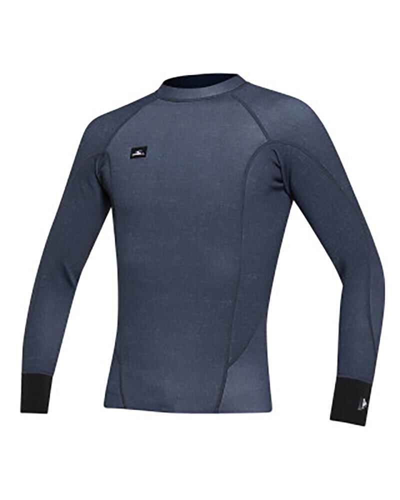 O'NEILL MENS DEFENDER L/S CREW REVO 1MM SURF JACKET ACID WASH BLACK SurfMens Wetsuits