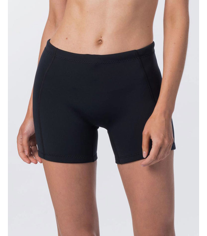 RIPCURL LADIES DAWN PATROL 1MM NEO SHORT - BLACK