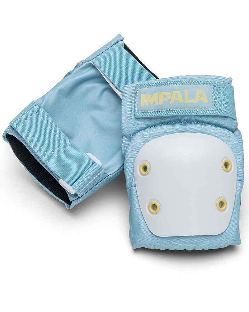 IMPALA PROTECTIVE PAD SET SKY BLUE / YELLOW SkateHelmets & Pads