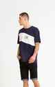 ILABB MENS SWERVE TEE - NAVY / OFF WHITE