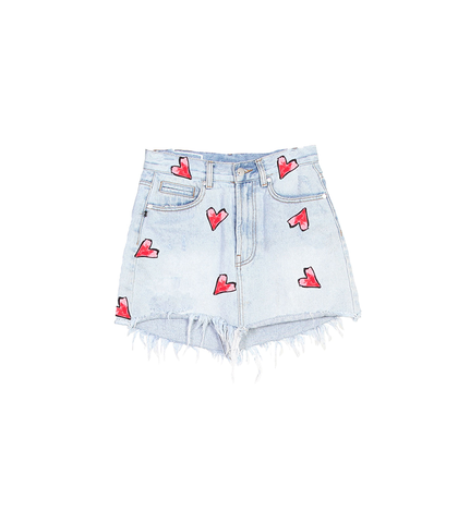 FEDERATION GIRLS WELCOME SKIRT HEART - WASHED BLUE