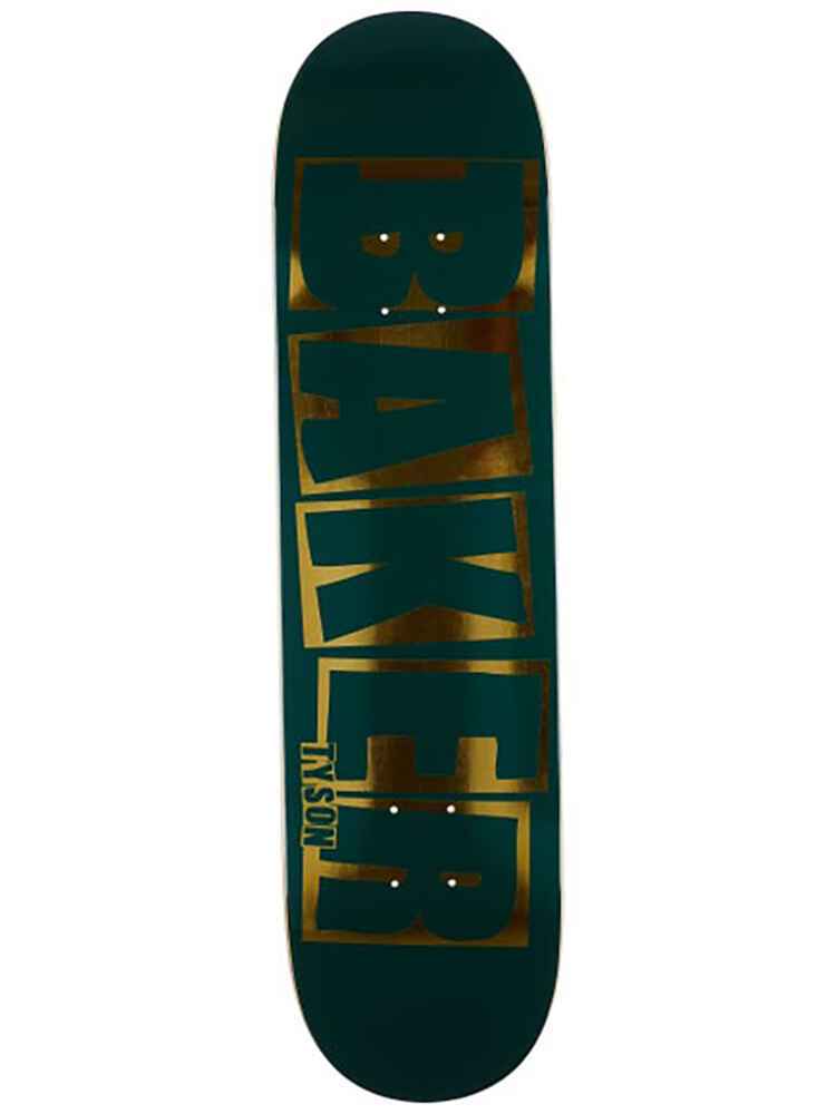 BAKER DECK TYSON PETERSON BRAND NAME GREEN FOIL B2 8.0 SkateDecks Sequence Surf Shop