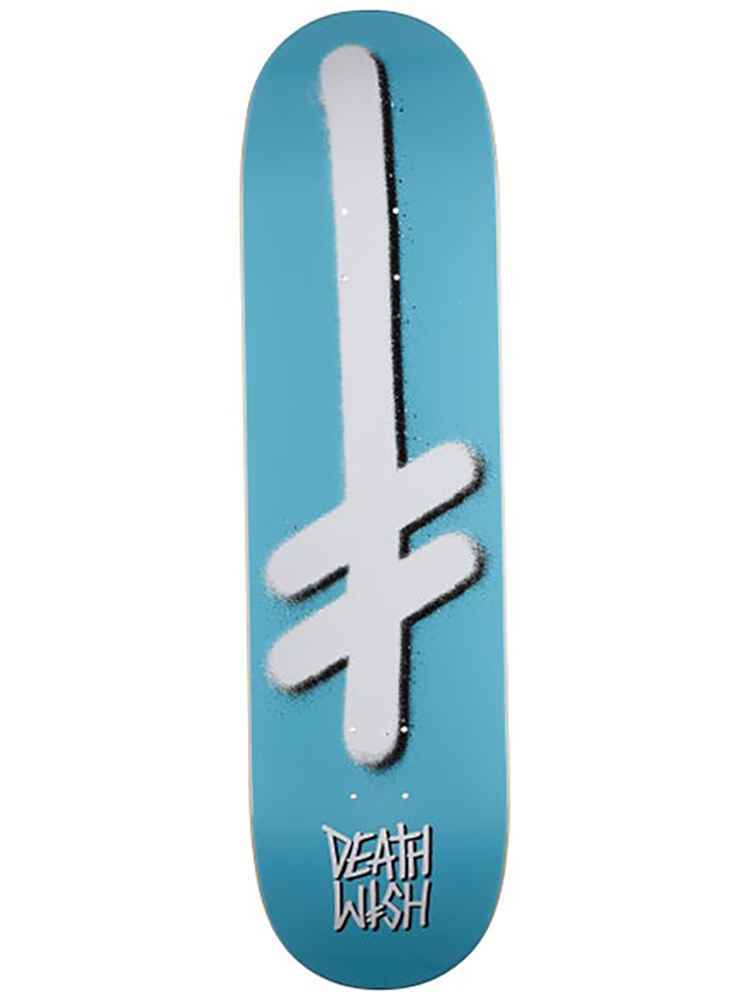 Deathwish Deck Gang Logo Ice Blue 8 25 Skate Decks Sequence Surf Shop Deathwish Skate S20