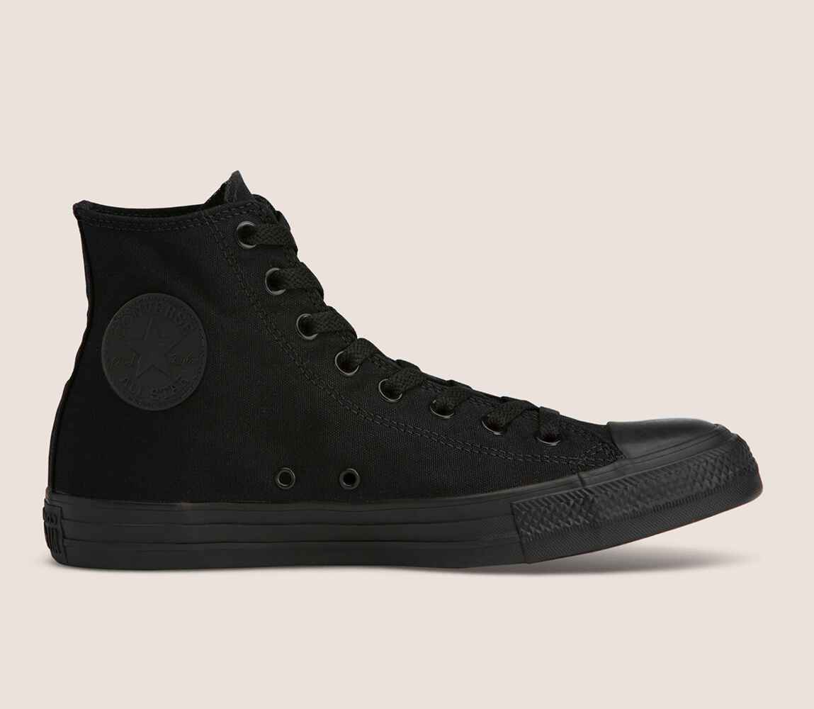 CONVERSE CHUCK TAYLOR ALL STAR HI - BLACK / BLACK CANVAS - Footwear ...