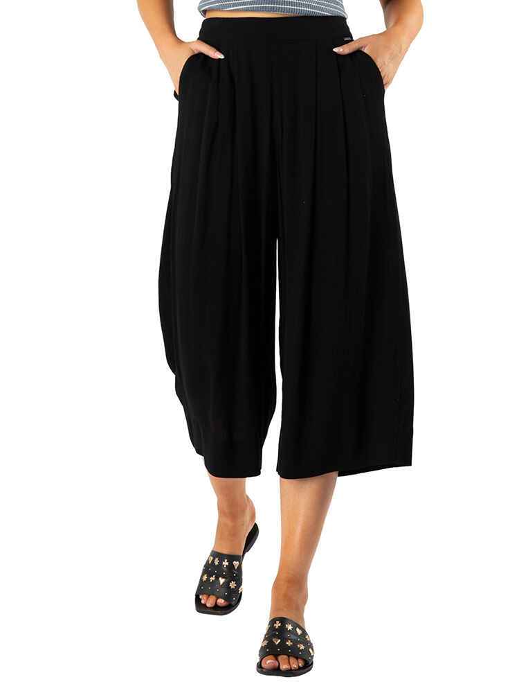 RUSTY LADIES BLAIR FLARE PANT BLACK WomensBottoms Sequence Surf