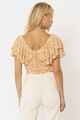 AMUSE SOCIETY FIND YOUR LIGHT S/S CROP TOP - SAHARA SAND