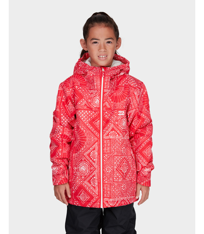 BILLABONG TEEN GIRLS SOLVIA SNOW JACKET - POPPY DAZE