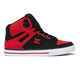 DC PURE HIGH TOP SHOE - FIERY RED / WHITE / BLACK
