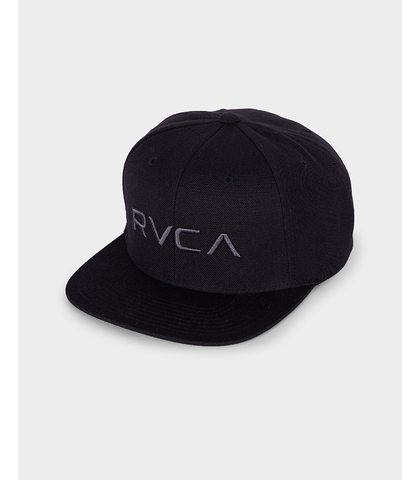RVCA - RVCA TWILL SNAPBACK II CAP - BLACK CHARCOAL