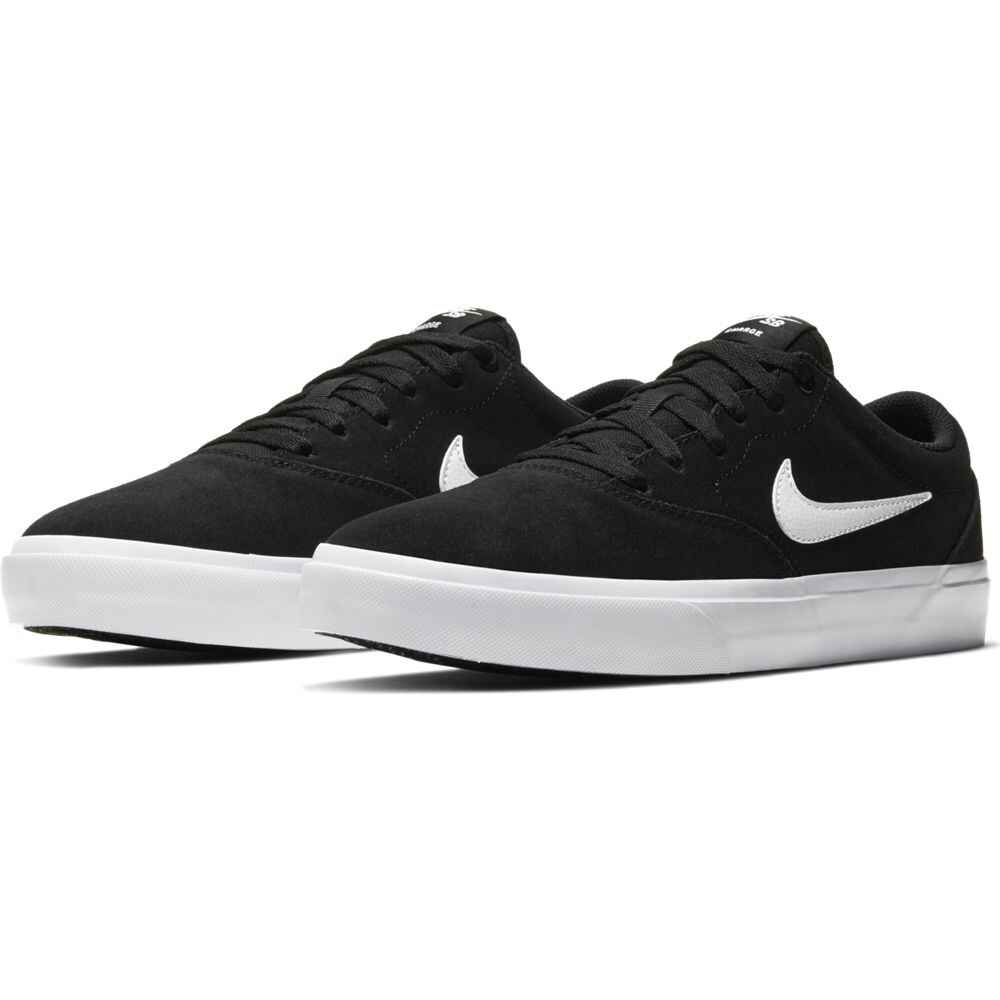 NIKE SB CHARGE SUEDE SHOE - BLACK / WHITE - Footwear-Shoes : Sequence ...