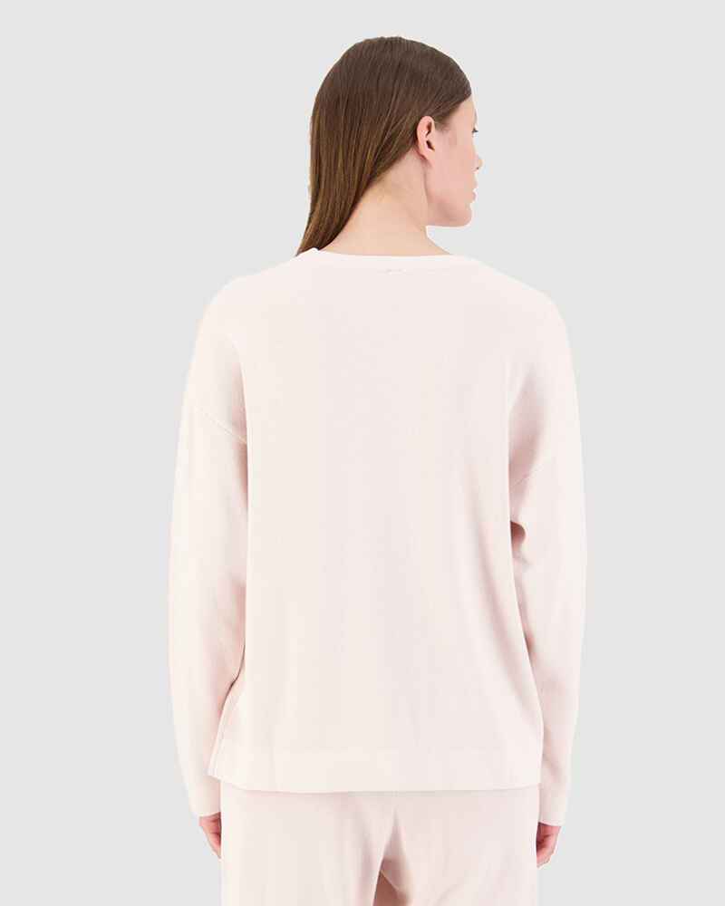 Huffer Neve Crew Pale Rose