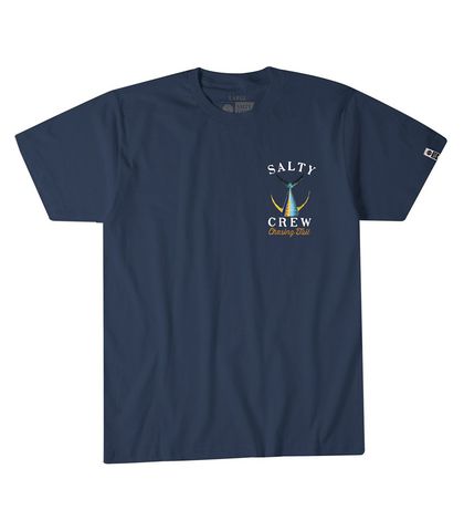 SALTY CREW MENS TAILED TEE - NAVY