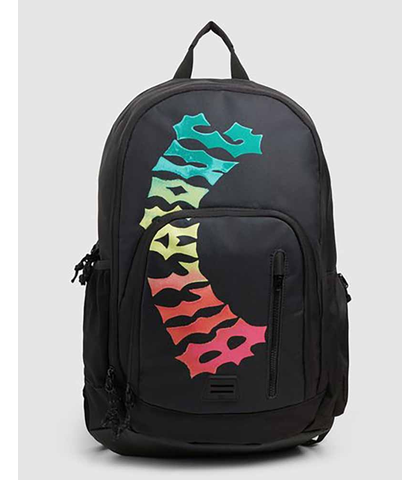 BILLABONG MENS COMMAND SCHOOL BAG - BLACK NEON