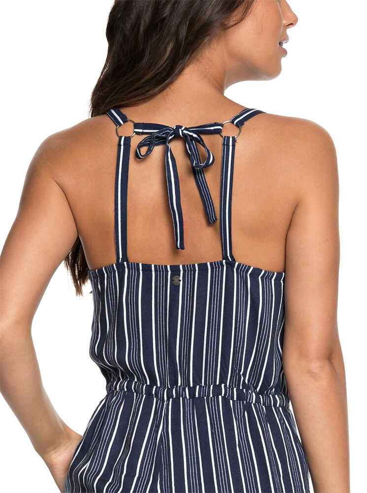 ROXY LADIES CONCRETE GROUND JUMPSUIT BLUE STRIPE WomensDresses Sequence Surf Shop ROXY S18