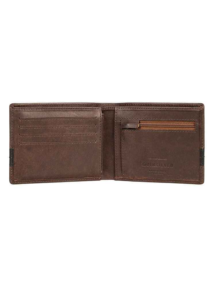 QUIKSILVER NEW CLASSICAL PLUS III LEATHER WALLET MensAccessories