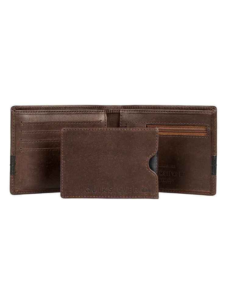 QUIKSILVER NEW CLASSICAL PLUS III LEATHER WALLET MensAccessories
