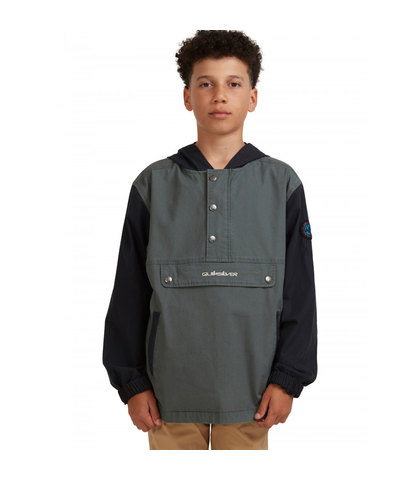 QUIKSILVER YOUTH JUMP UP JACKET - BLACK