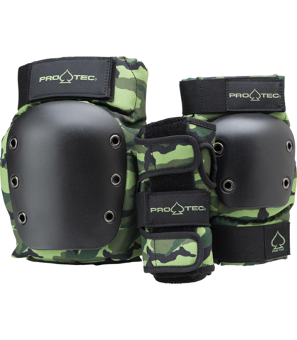 PROTEC YOUTH STREET 3 PACK PAD SET - CAMO