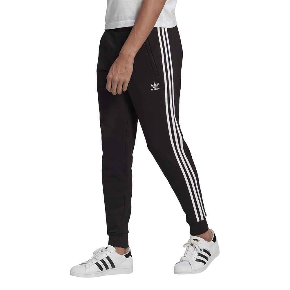 ADIDAS MENS 3 STRIPES TRACK PANT - BLACK - Mens-Bottoms : Sequence Surf ...