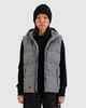 HUFFER LADIES CLASSIC DOWN PUFFER VEST - HERRINGBONE GREY