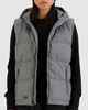 HUFFER LADIES CLASSIC DOWN PUFFER VEST - HERRINGBONE GREY