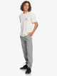 QUIKSILVER MENS ESSENTIALS TRACK PANT - LIGHT HEATHER GREY