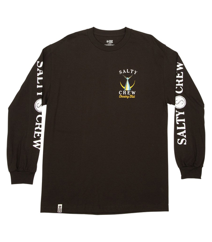 SALTY CREW MENS TAILED L/S TEE - BLACK