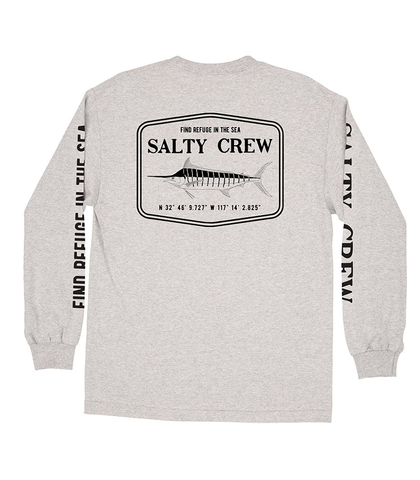 SALTY CREW MENS STEALTH L/S TEE - ATHLETIC HEATHER - Mens-Tops ...