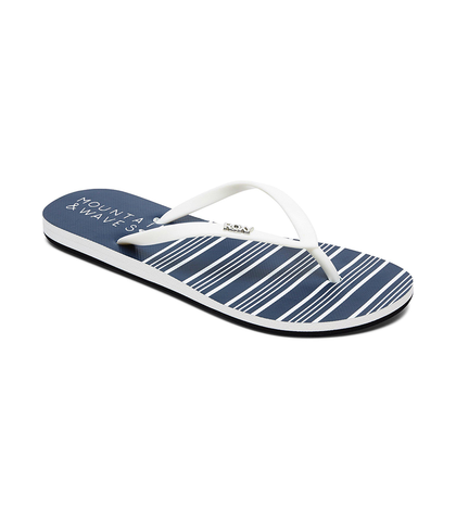 ROXY LADIES VIVA STAMP II JANDAL - NAVY
