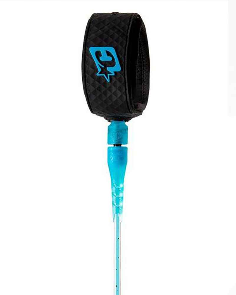 CREATURES PRO 6 FT LEASH CYAN SPECKLED BLACK SurfSurf Hardwear