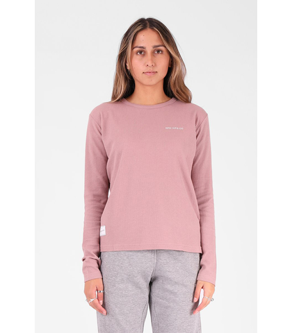 RPM LADIES WAFFLE KNIT - ROSEWOOD