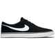 NIKE SB PORTMORE II SOLAR CANVAS SHOE -  BLACK/WHITE